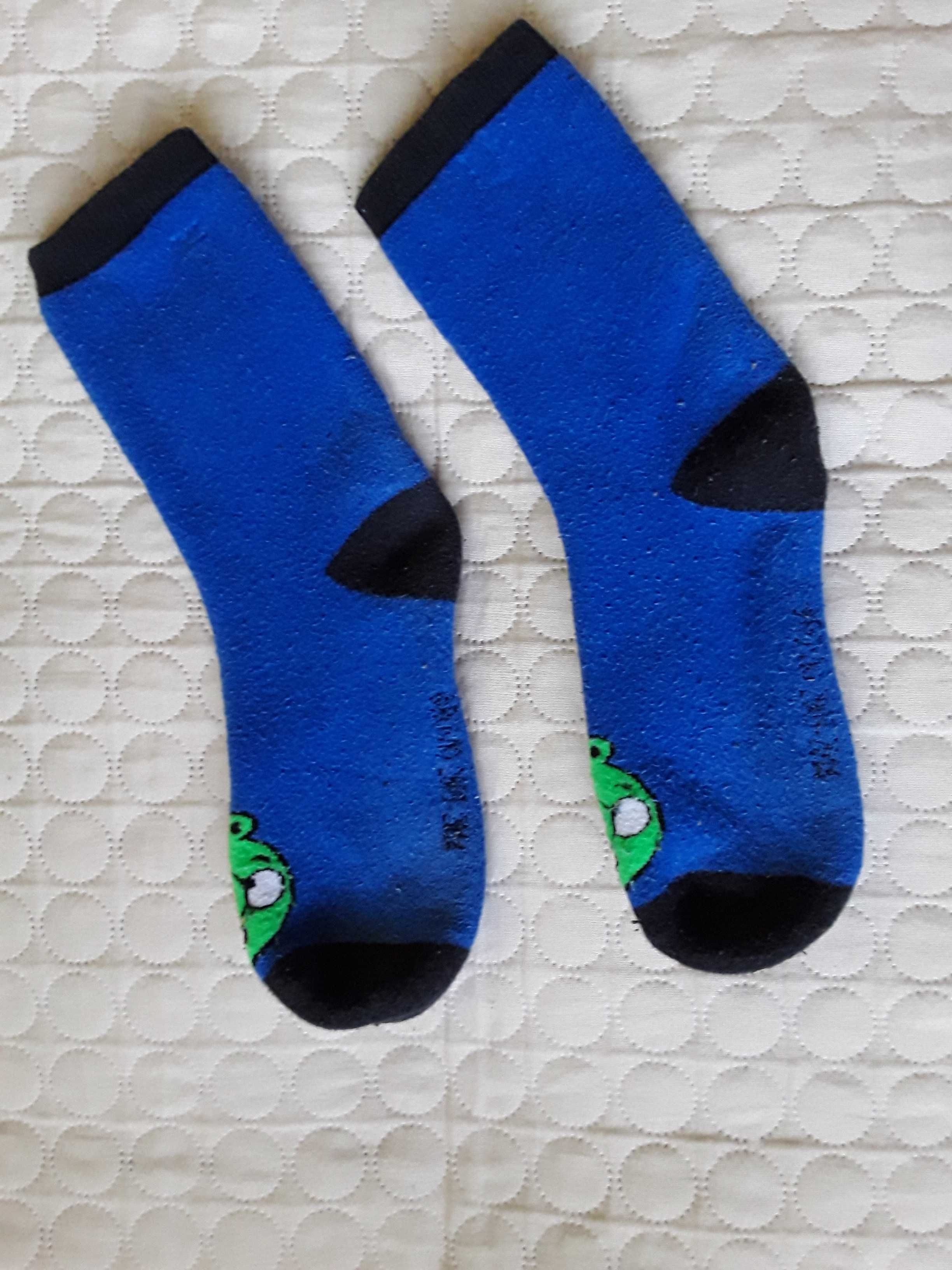 Skarpetki zimowe grube Angry birds, długość stopy 19-21 cm