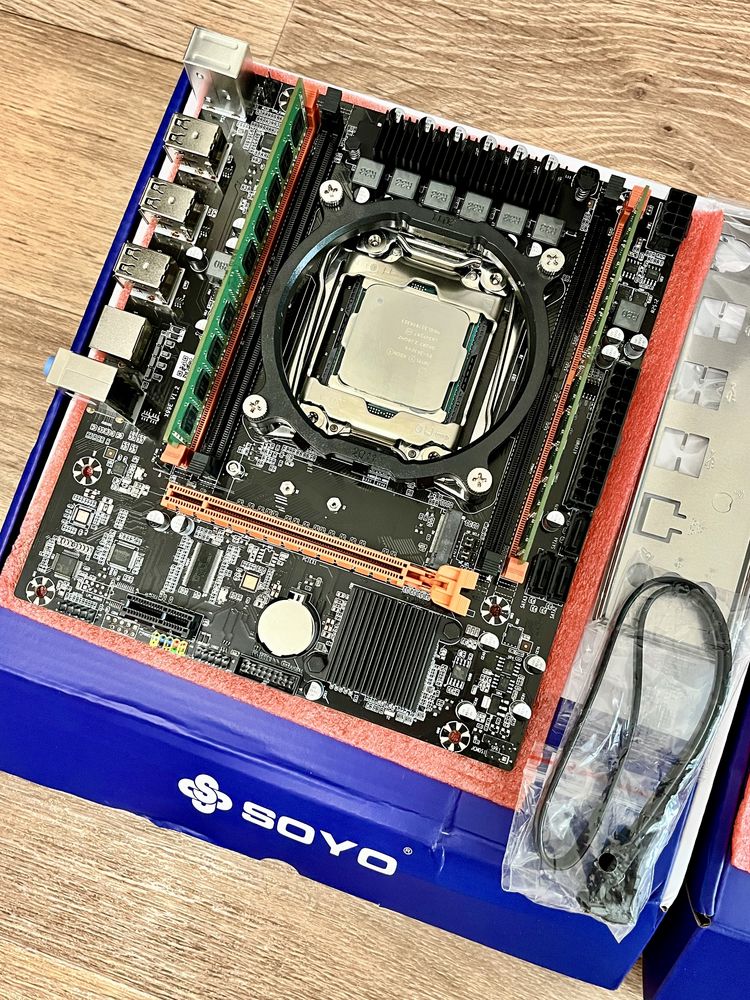 Комплект s2011 Soyo X99 D4-KN+E5-2630v4 (10 core 20 threads)+16Gb DDR4