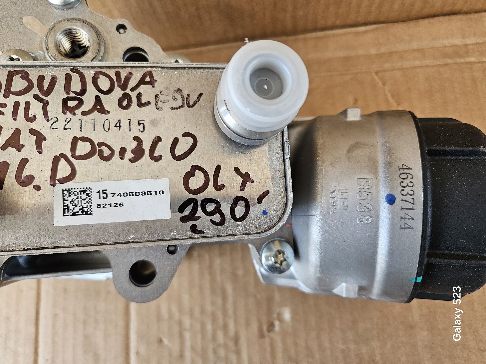 Fiat Doblo 1.6D obudowa filtra oleju