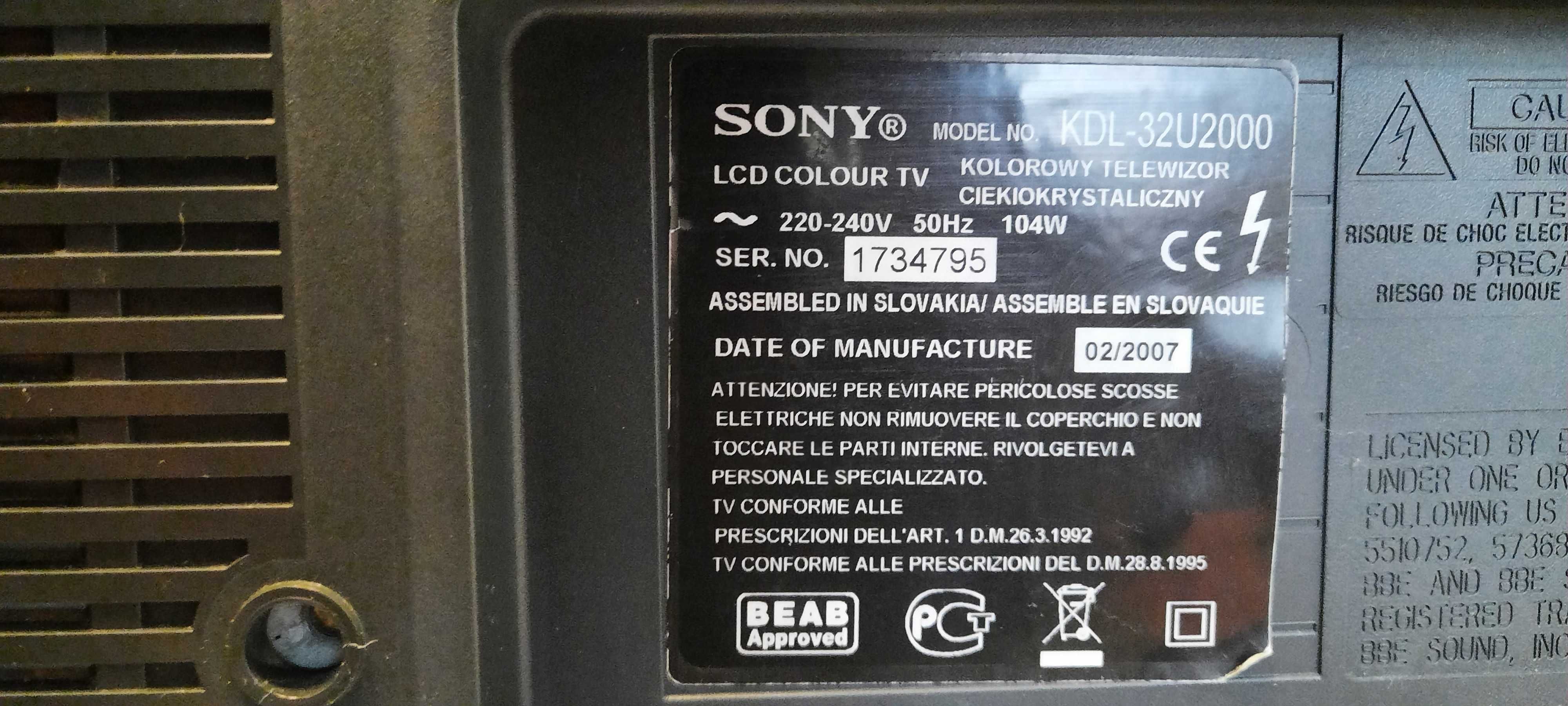 Telewizor SONY 32 cale