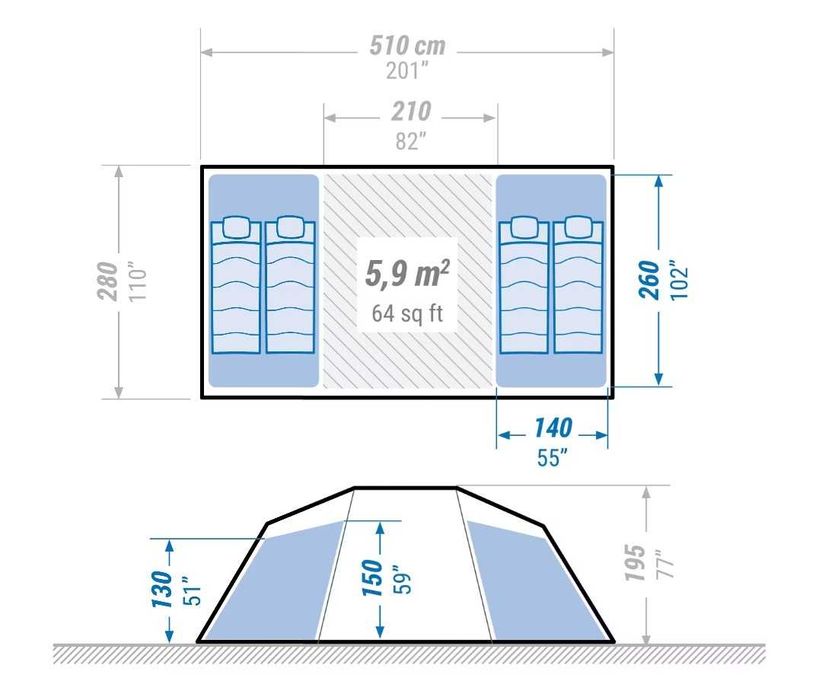 Tenda para campismo