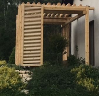 Zadaszenie tarasu,wiata tarasowa,pergola drewniana świerkowa 21,6m2