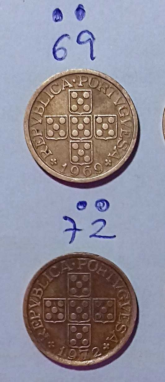 20 centavos - 2 moedas de bronze anos  69 e 72