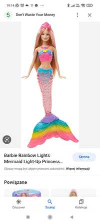 Barbie rainbow light princess