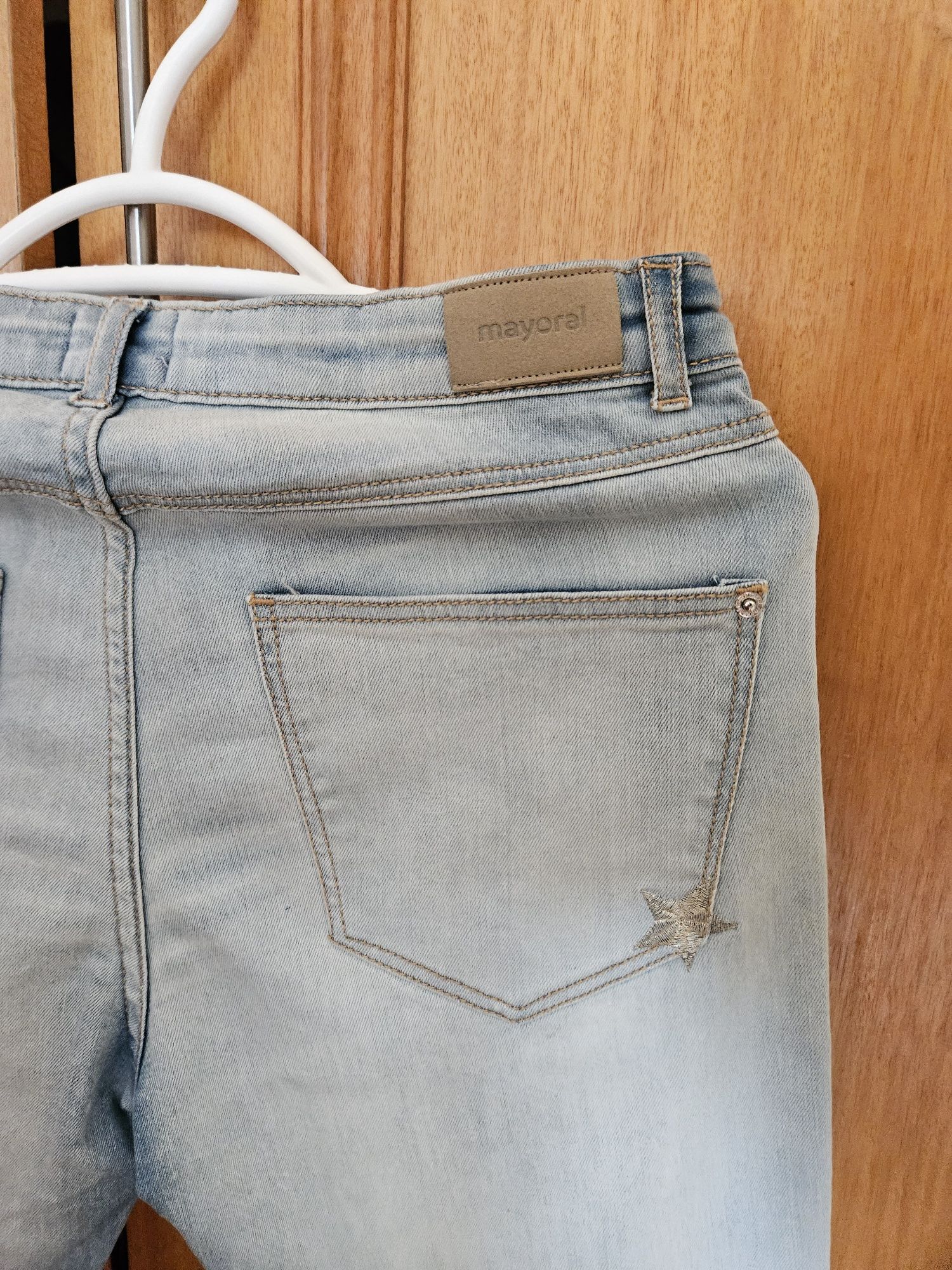 Calças jeans de ganga skinnies