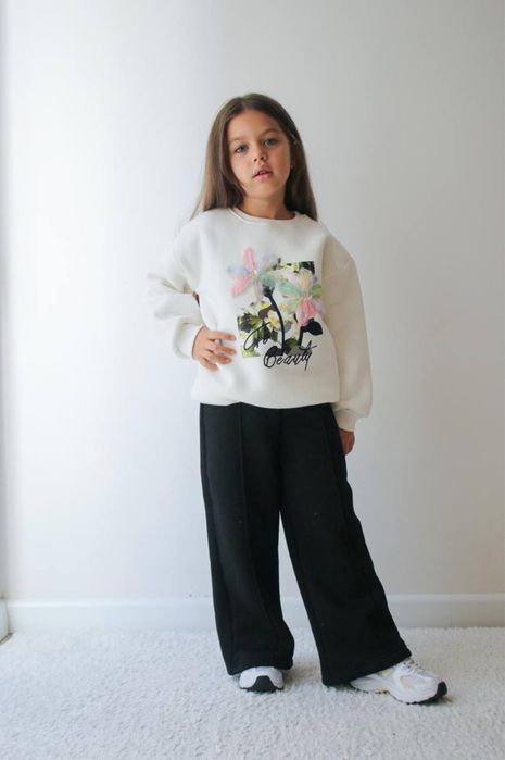 Теплий костюм на флісі для дівчинки