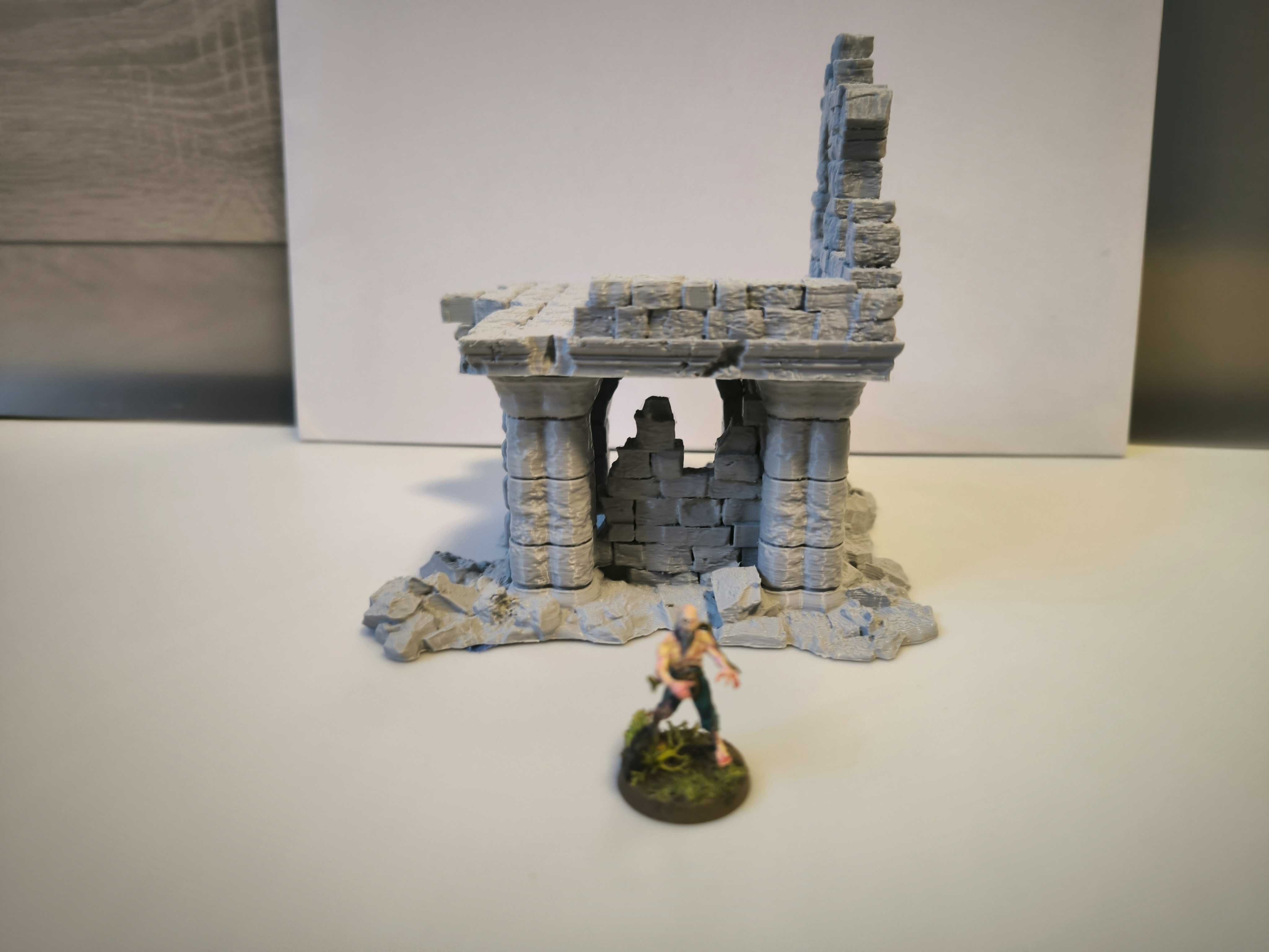 Duże ruiny 6 RPG Diorama Makieta (Zaginione Miasto)