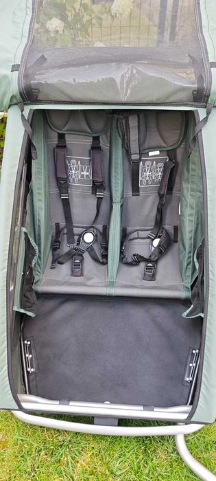 Przyczepka Croozer Kid Vaaya 2 climatex, hamaczek, zestaw do biegania