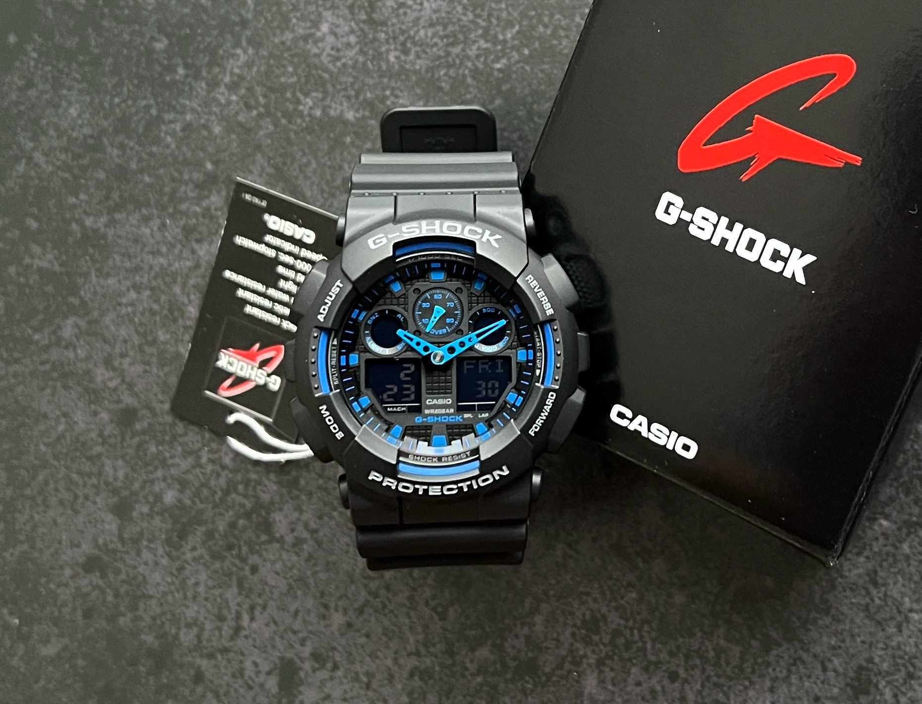 Годинник чоловічий Casio G-Shock GA-100-1A2 новий оригінал