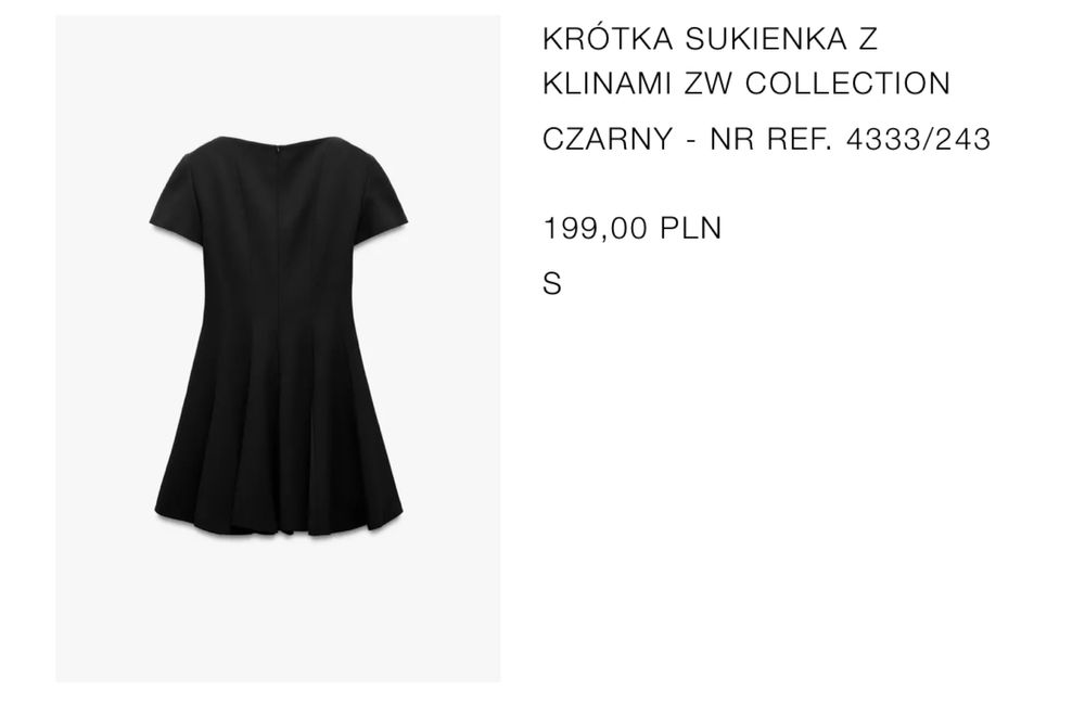 Nowa sukienka Zara ( rozmiar s )