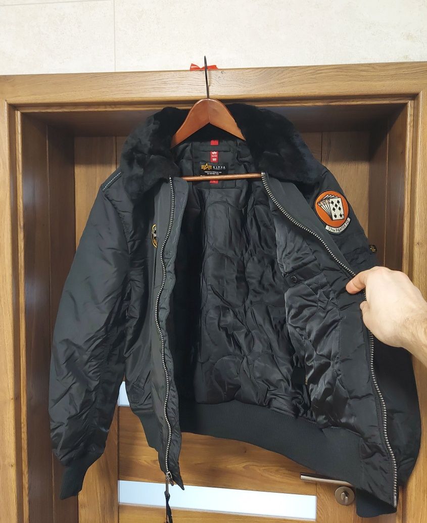 Kurtka bomberka pilotka Alpha Industries Injector III Air Force r. L