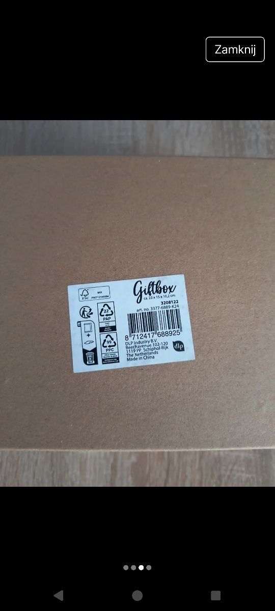 Pudełko ozdobne 23x15x10,2cm