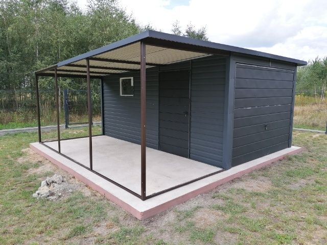 Schowek Garaż blaszak 2,5mx4m ocynk Transport Montaż Gratis śląskie