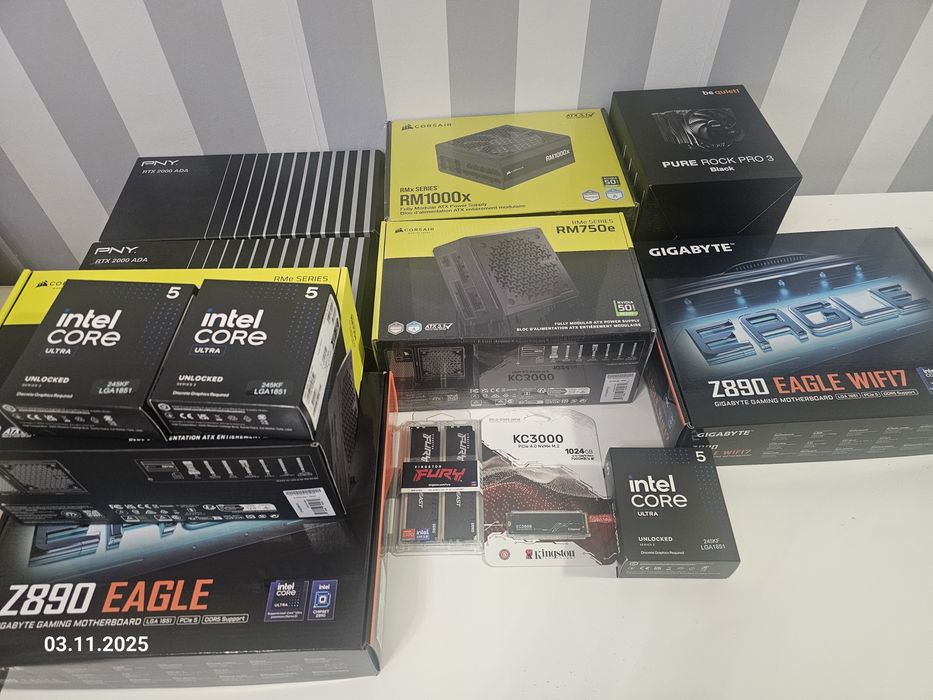 Nowy komputer Ultra 5 245kf, 32GB Ramu, 1TB SSD, Gigabyte EagleZ890
