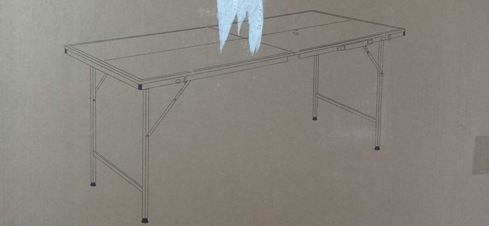 Mini mesa de ping pong c/ 2 raquetes e 3 bolas - novo na caixa Sweeek.