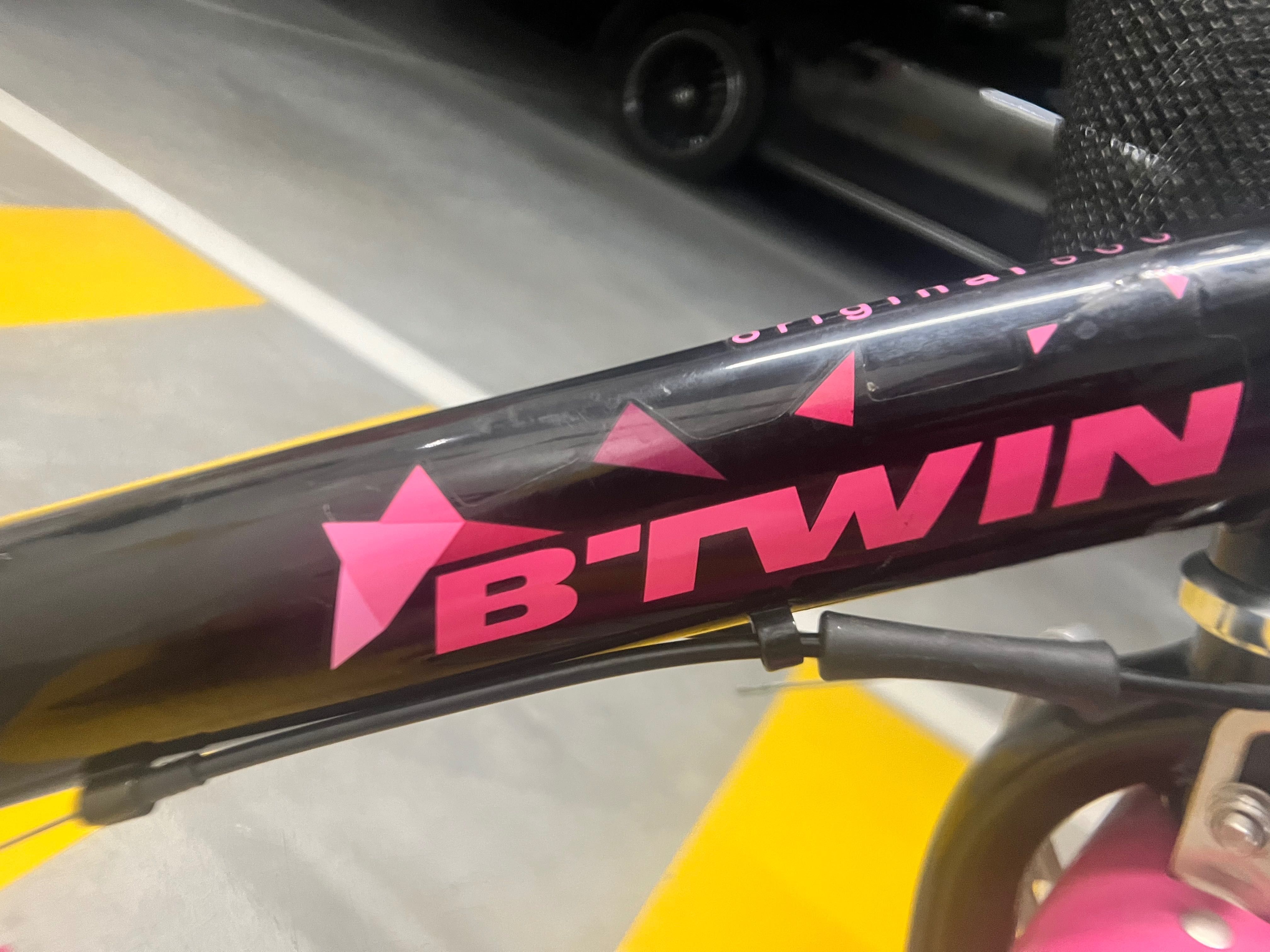 Bicicleta Btwin Original 500 - preta e rosa