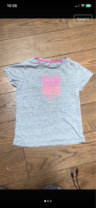 T-shirt dla dziewczynki 128