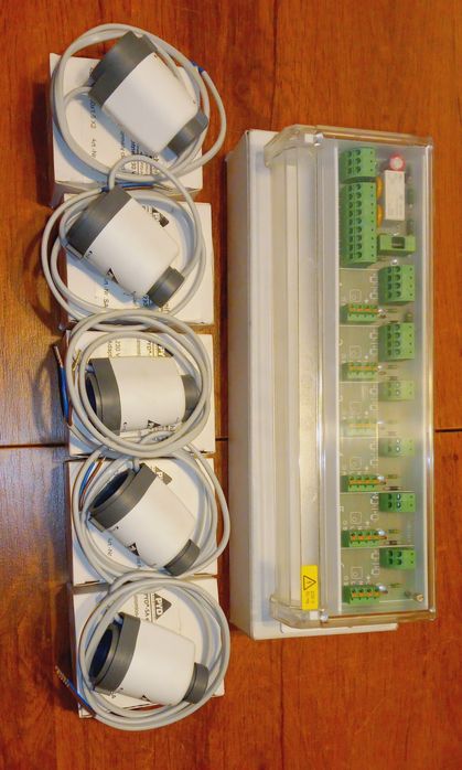 Listwa sterująca podłogówki 6 obiegów z elektrozaworami