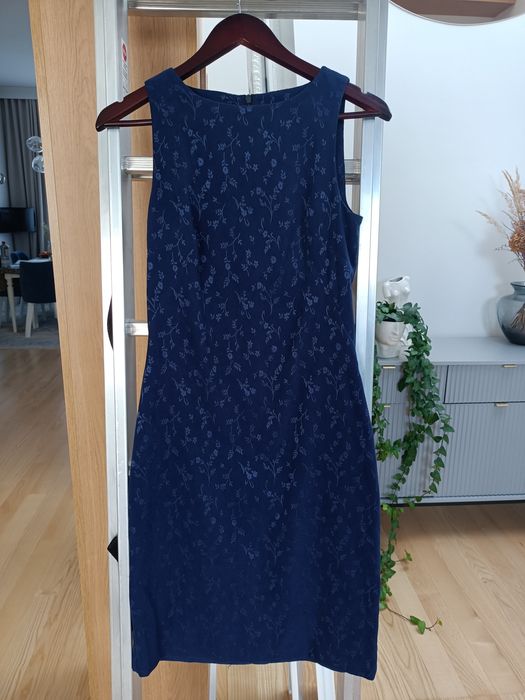 Sukienka New Look rozmiar S 36 granatowa komunia wesele chrzciny kokt