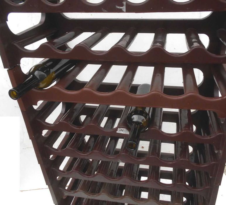 Stojak/półka modułowa na wino 11 x na 6 butelek= 66 , plastik