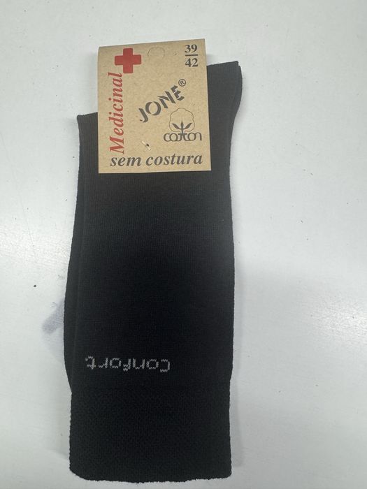 12 pares de meia de algodao