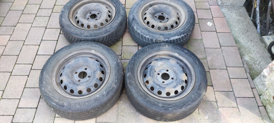 Całe Koła felgi 4x100 Renault Clio Kangoo 2004rok opony 175/65R14 4szt