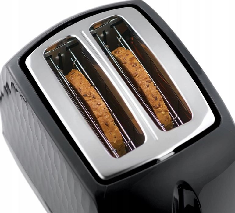 Toster Russell Hobbs Honeycomb Black  2 Tosty Grzanki Czarny