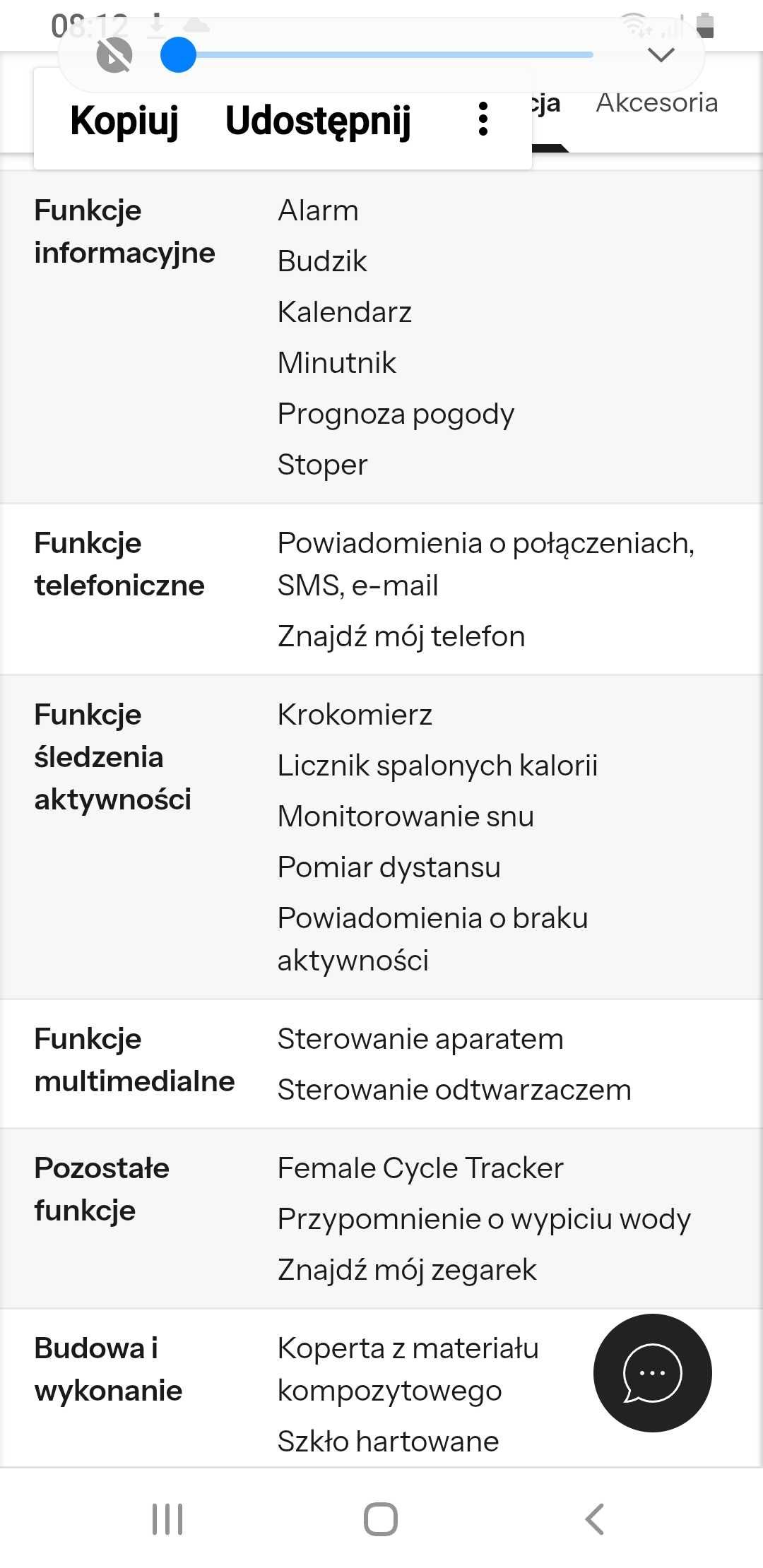 Smartwatch nowy FOREVER