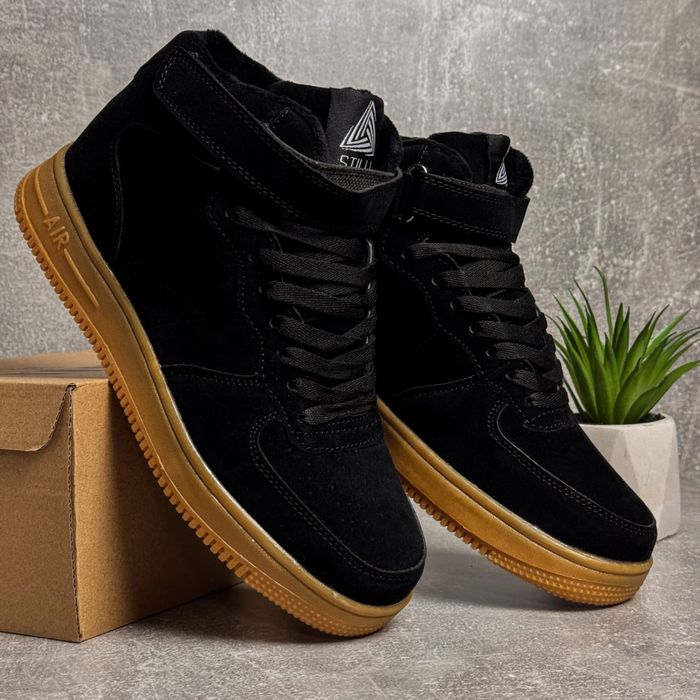 Останні розміри! Чоловічі зимові кросівки | Еко-замша + хутро | 41–45