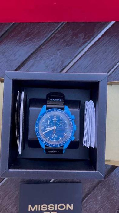 Swatch x Omega Bioceramic Moonswatch Mission to Neptune Moonshine Gold