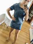 Jeansowa obcisła sukienka new look M/L