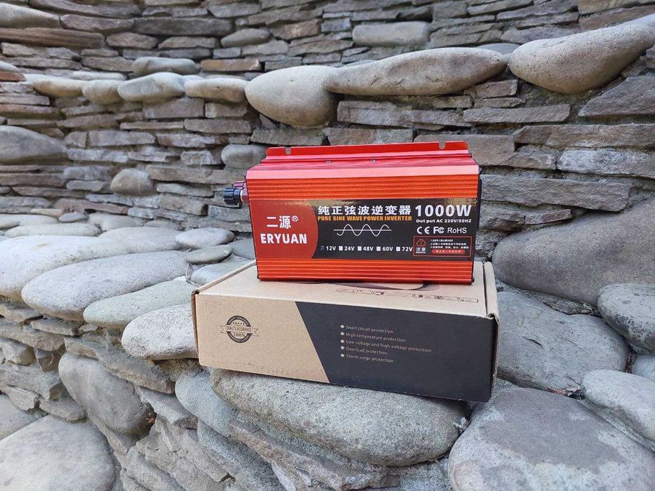 Преобразователь инвертор інвертор 12-220 1000 Чис. синус. Для хол. кот