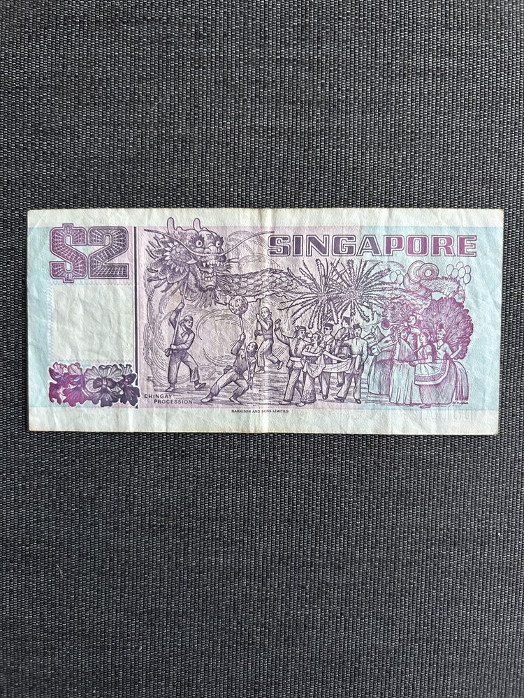 Banknot 2 dolary Singapur