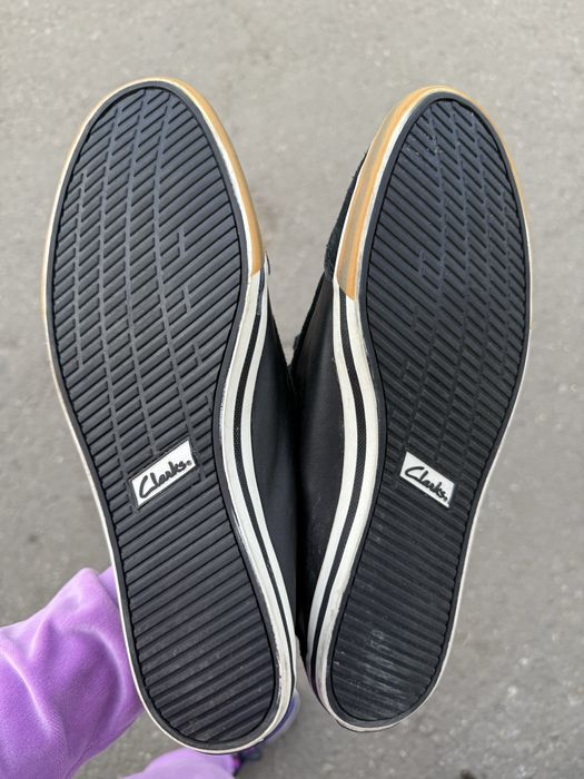 Clark’s кожаные кроссовки оригинал мокасины 42 размер
