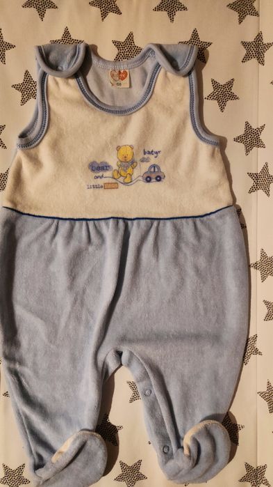 Ciepłe spioszki z kaftanikiem rozmiar 68