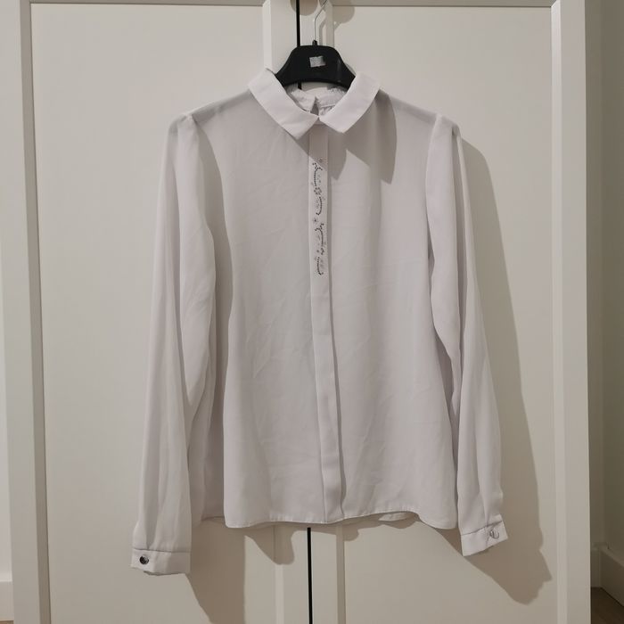 Biała koszula dla dziewczynki 152 /158