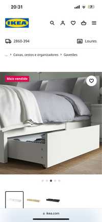 Gavetas cama Malm Ikea