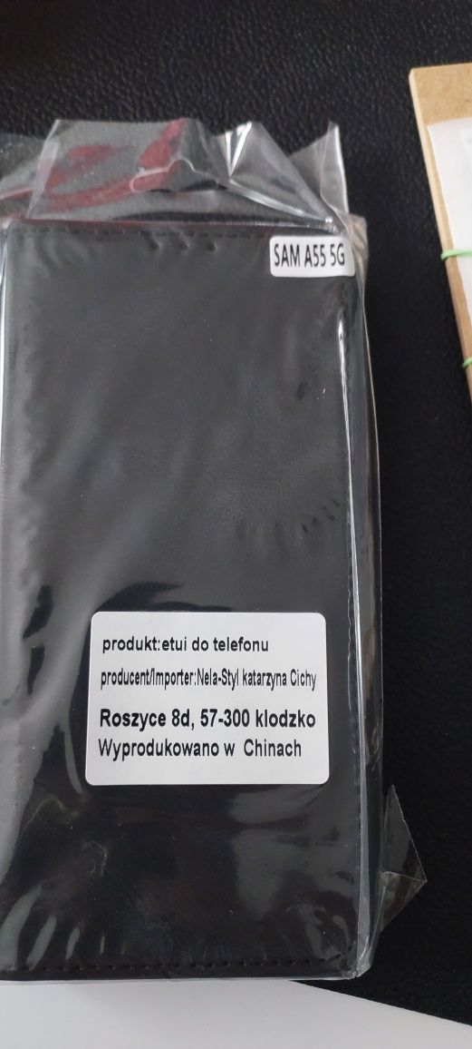 Etui samsung  A55 5G plus dwie szybki