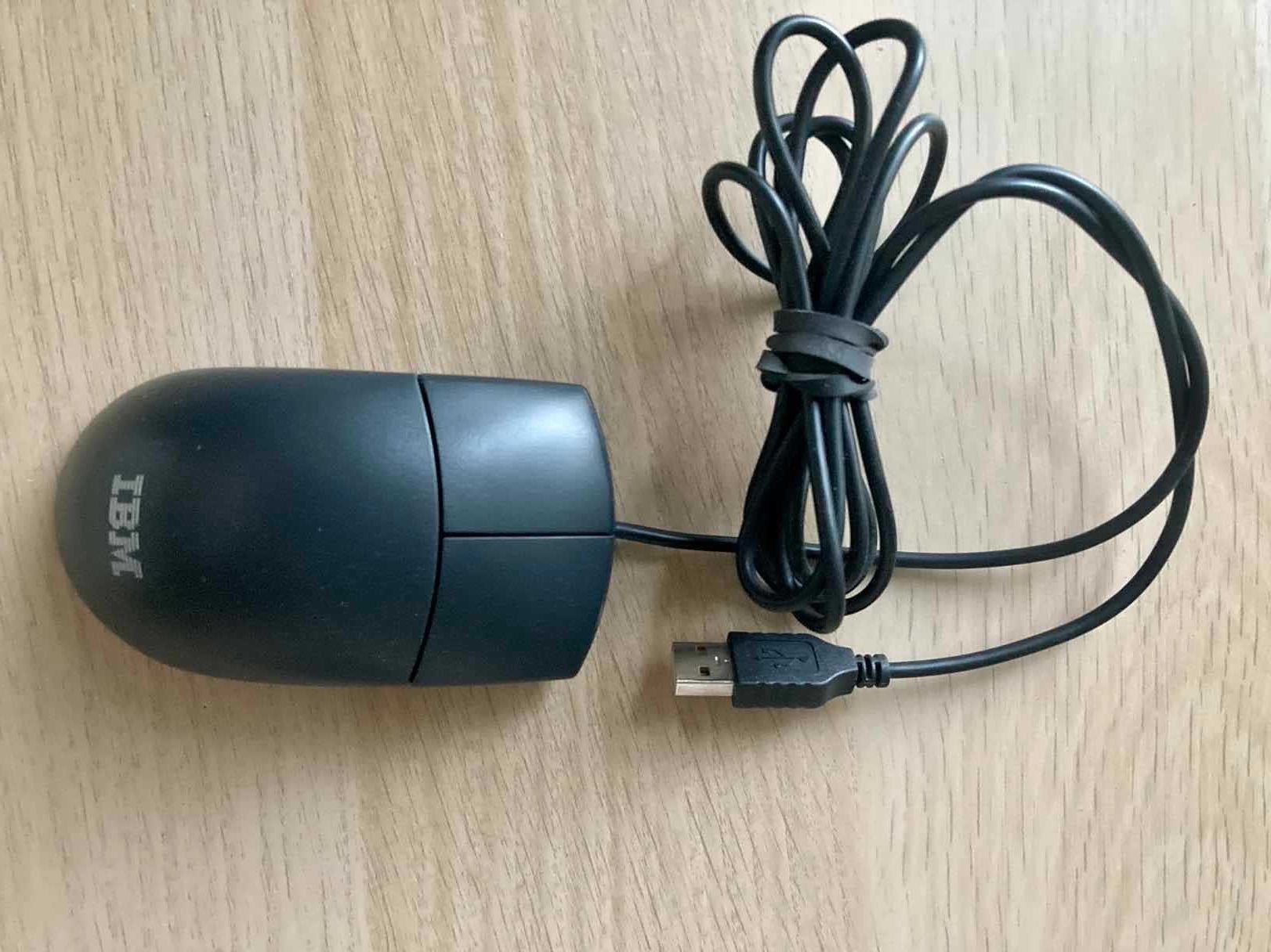 Myszka kulkowa IBM złącze USB dwa przyciski