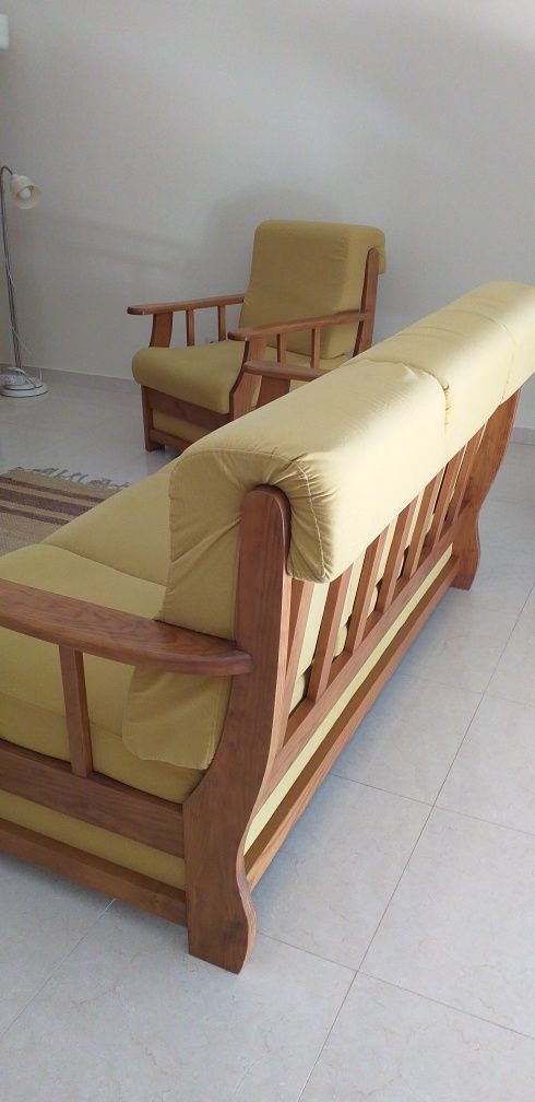 Conjunto de sofá-cama e maple