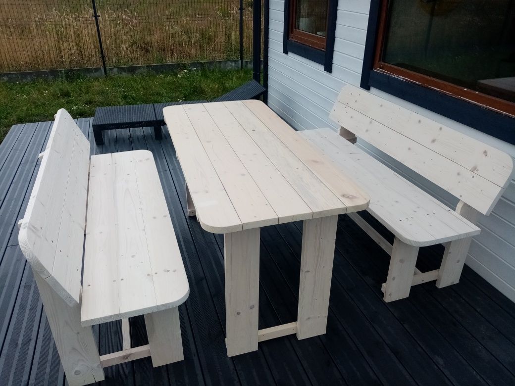 zestaw mebli ogrodowych meble ogrodowe stolik ławka stół z ławkami