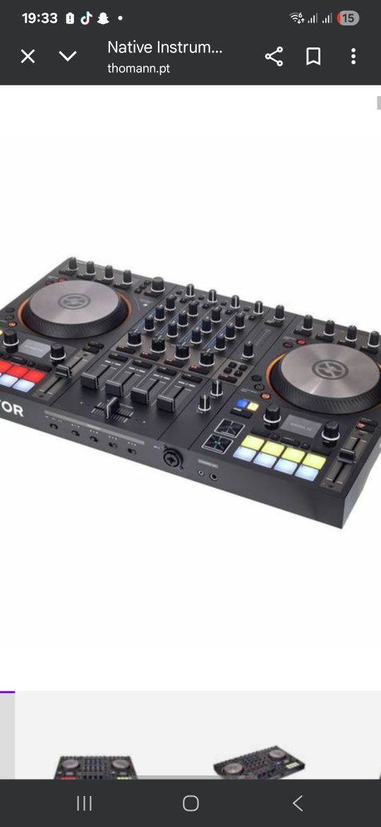 Mesa de som 2 decks traktor