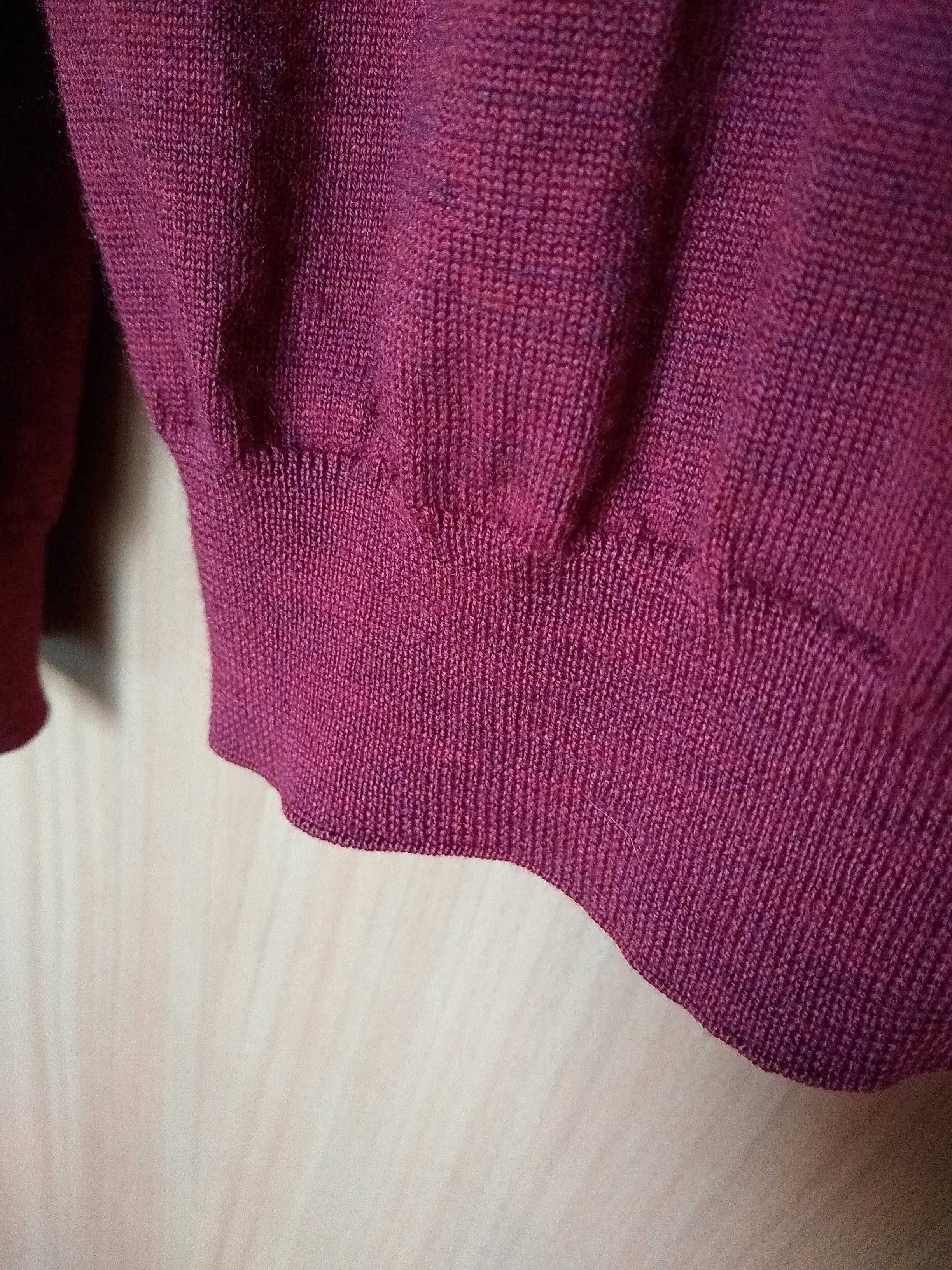 Elegancki szwedzki męski sweter wełniany, 100% Merino