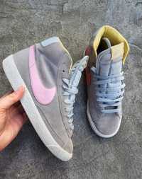 Trampki tenisówki sportowe damskie szare nike blazer mid rozmiar 38