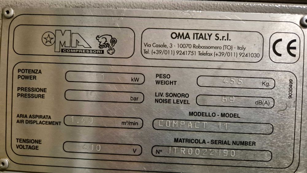 Kompresor Ma compresori Compact 11 uszkodzony