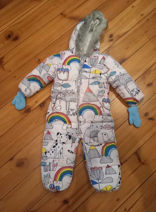 Kombinezon zimowy, dziewczęcy, Next, r. 92