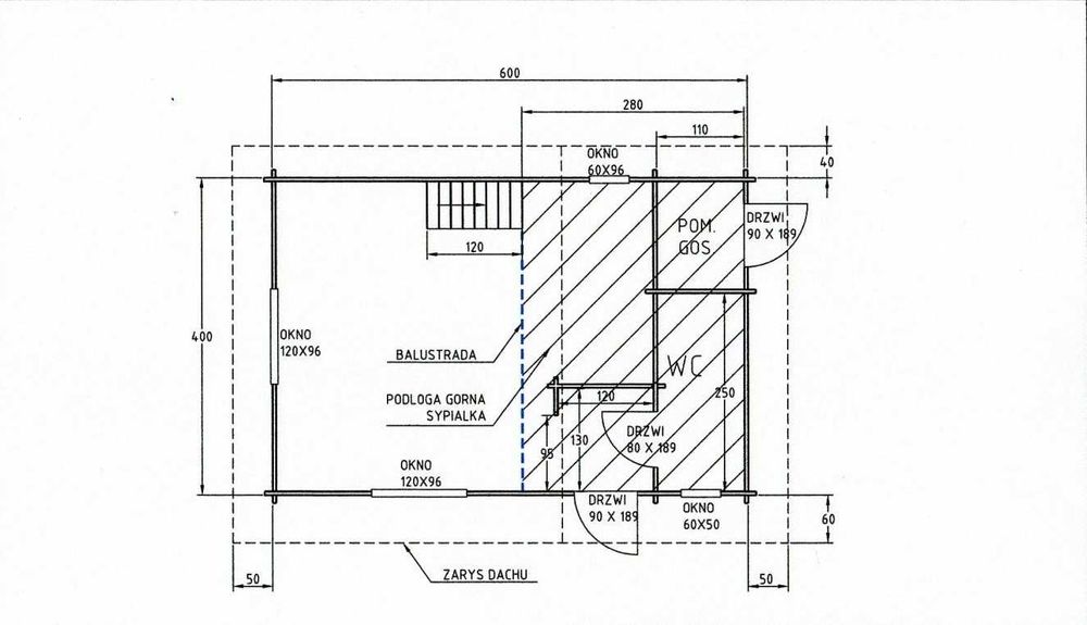 Domek letniskowy 24 m2,  powystawowy