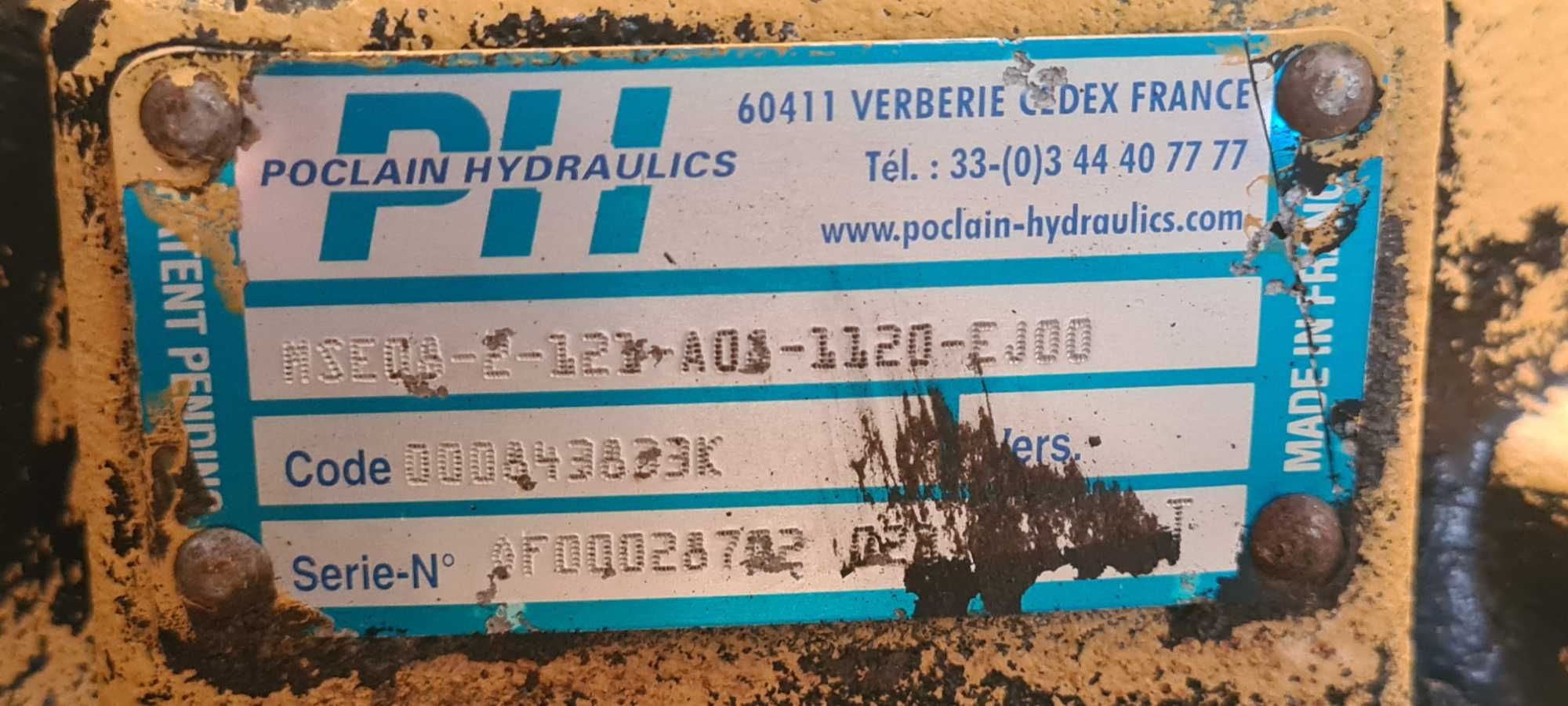 Silnik hydrauliczny, hydromotor POCLAIN MSE08-2-121-A08-1120-Ej00