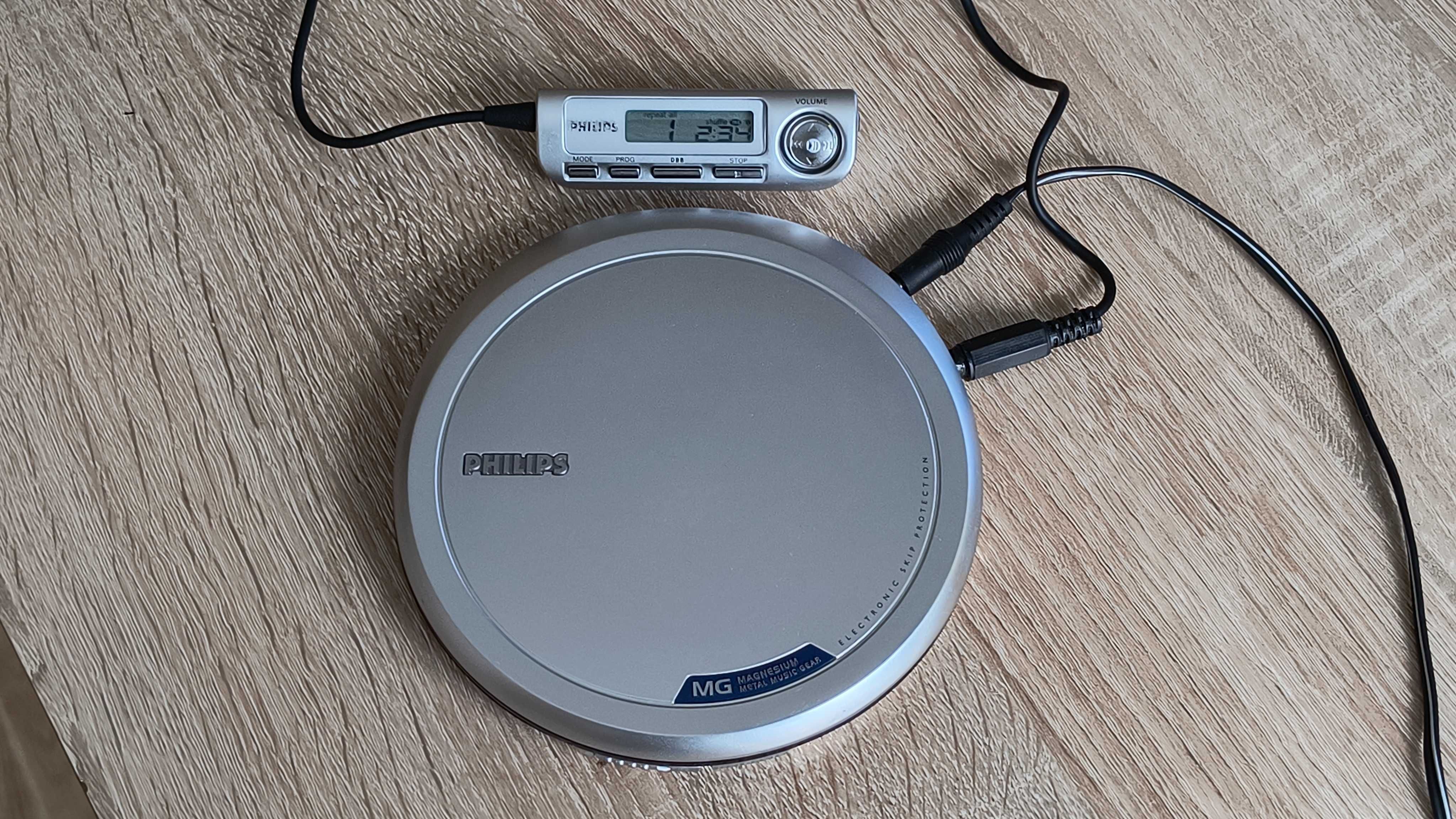 Discman PHILIPS AX7201 audiofilski pilot zasilacz pudełko
