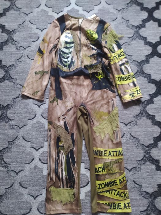 Stroj przebranie Zombie kostium na bal karnawałowy jak nowy